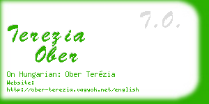 terezia ober business card